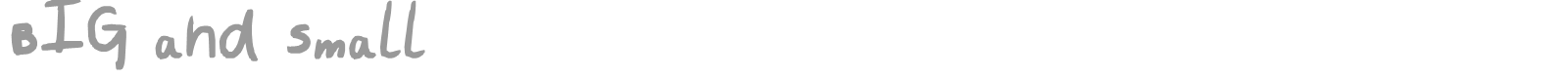 BIG and small font preview